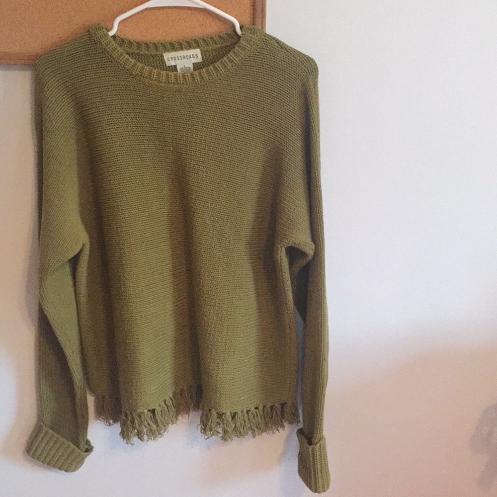 Vintage fringe sweater